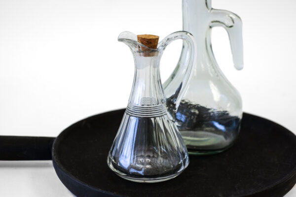 EAPG Heisey Blown Glass Banded Cruet with Stopper No. 150