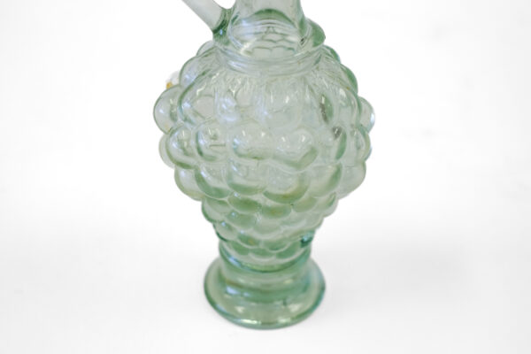 Italian Vetreria Etrusca Grape Glass Cruet Bottle with Stopper