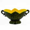 50’s Chapleau Canada Green and Yellow Fruit Pattern Pedestal Planter with Handles