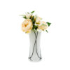Murano Style Black and White Venetian Art Glass Vase