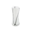 Murano Style Black and White Venetian Art Glass Vase