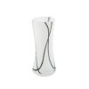 Murano Style Black and White Venetian Art Glass Vase