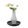 70's Oberglas Austria Textured Pressed Glass Vase