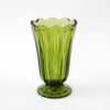 70s Anchor Hocking Fairfield Avocado Green Glass Vase