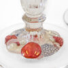 1930s Westmoreland Della Robbia Ruby Candle Holder
