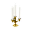 Solid Brass Petal Candelabra for 4 Tapers
