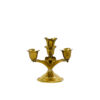 Solid Brass Petal Candelabra for 4 Tapers