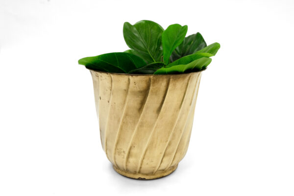 Large Size Solid Brass Planter, Made in India